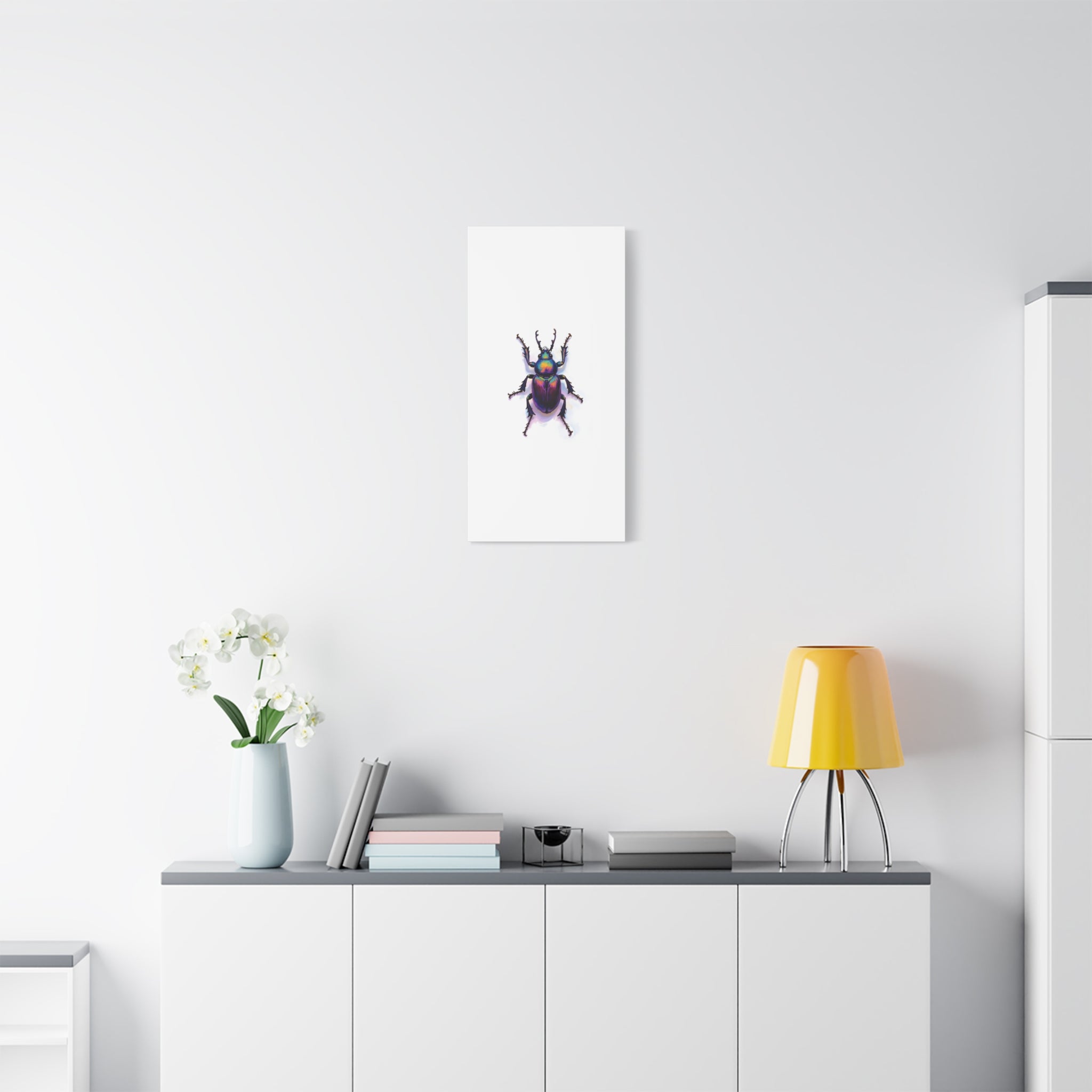 Iridescent Beetle Wall Art – Stretched Canvas