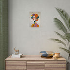 Rolled Poster — Colorful Abstract Portrait Art Print