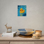 Rubber Duck Poster — Cute Yellow Duckling Wall Art, Nursery & Kids Room Decor
