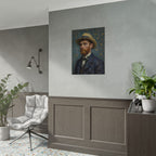 Van Gogh Portrait Rolled Poster — Vintage Impressionist Art Print