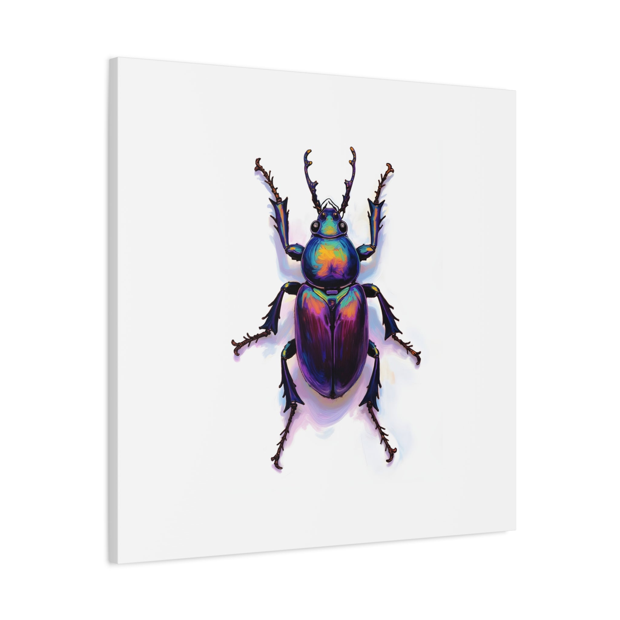 Iridescent Beetle Wall Art – Stretched Canvas