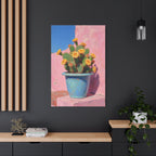 Cactus Pink Wall Art -  Stretched Canvas