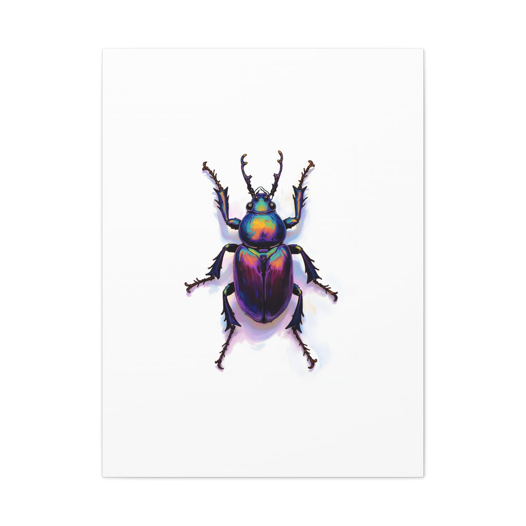 Iridescent Beetle Wall Art – Stretched Canvas