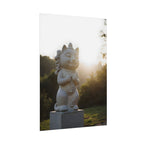 Sunlit Lucky Cat Wall Art - Poster