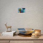 Cactus Courtyard Rolled Poster — Turquoise Door Desert Wall Art