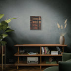Vintage Library Books Canvas Print - Stacked Antique Bookshelf Wall Art