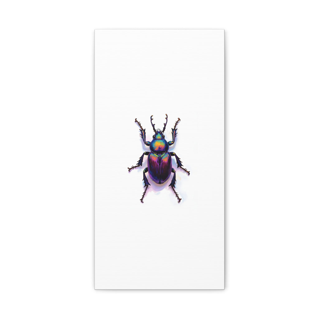 Iridescent Beetle Wall Art – Stretched Canvas