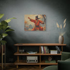 Martial Artist Canvas Print - Autumn Warrior Kung Fu Wall Art