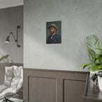 Van Gogh Portrait Rolled Poster — Vintage Impressionist Art Print