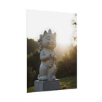 Sunlit Lucky Cat Wall Art - Poster