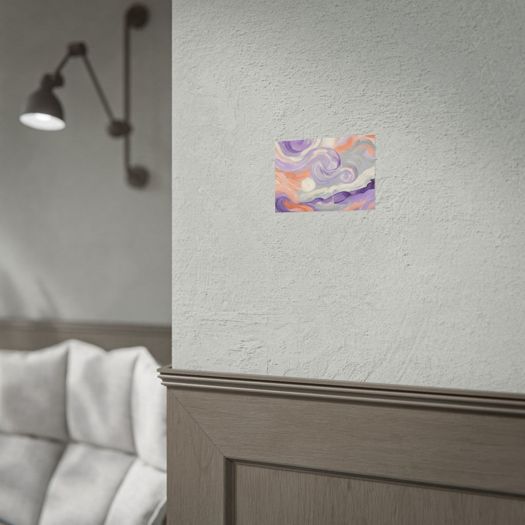 Swirling Pastel Sky Poster
