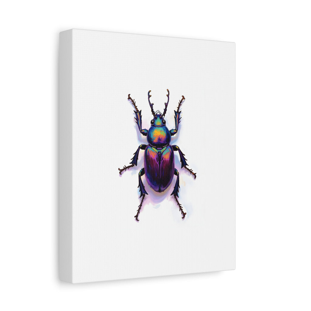 Iridescent Beetle Wall Art – Stretched Canvas