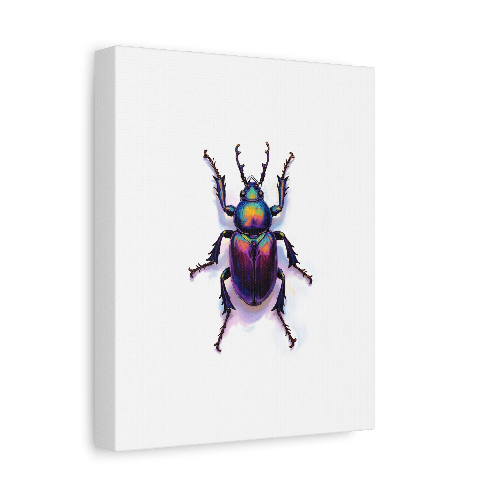Iridescent Beetle Wall Art – Stretched Canvas