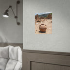 Rustic Terracotta  Clay Pot Desert Poster - Rolled Photo Print