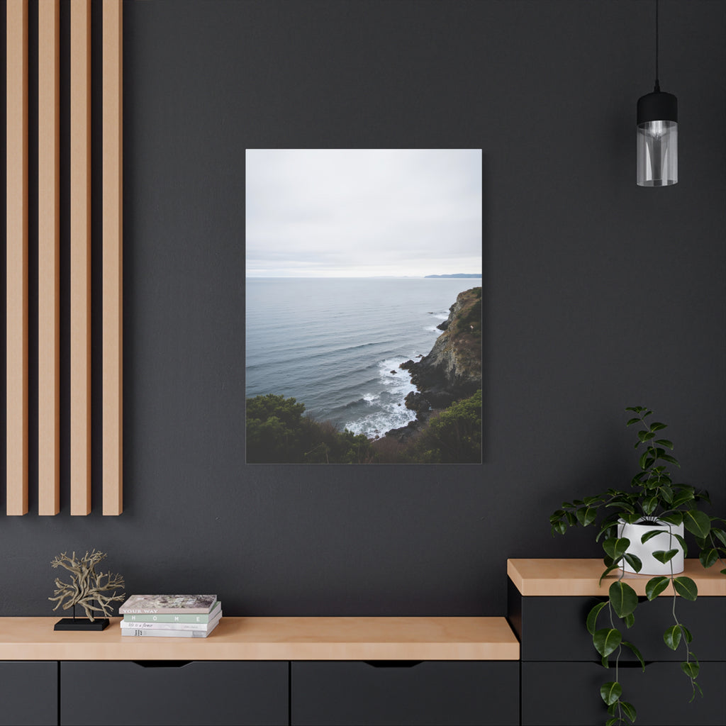Dawn on the ocean Wall Art on Stretched Canvas