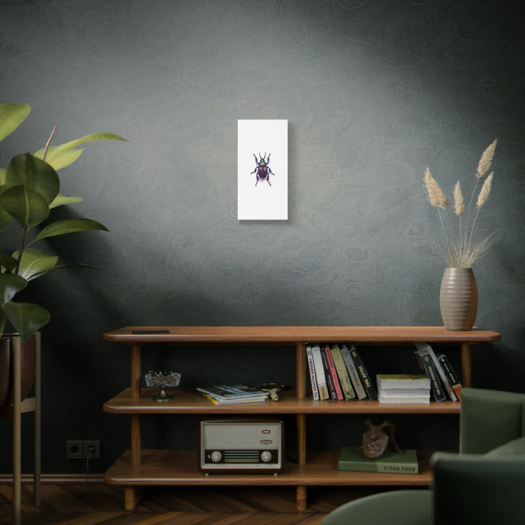 Iridescent Beetle Wall Art – Stretched Canvas
