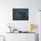 Nightwatch Cat Wall Art - Stretched canvas