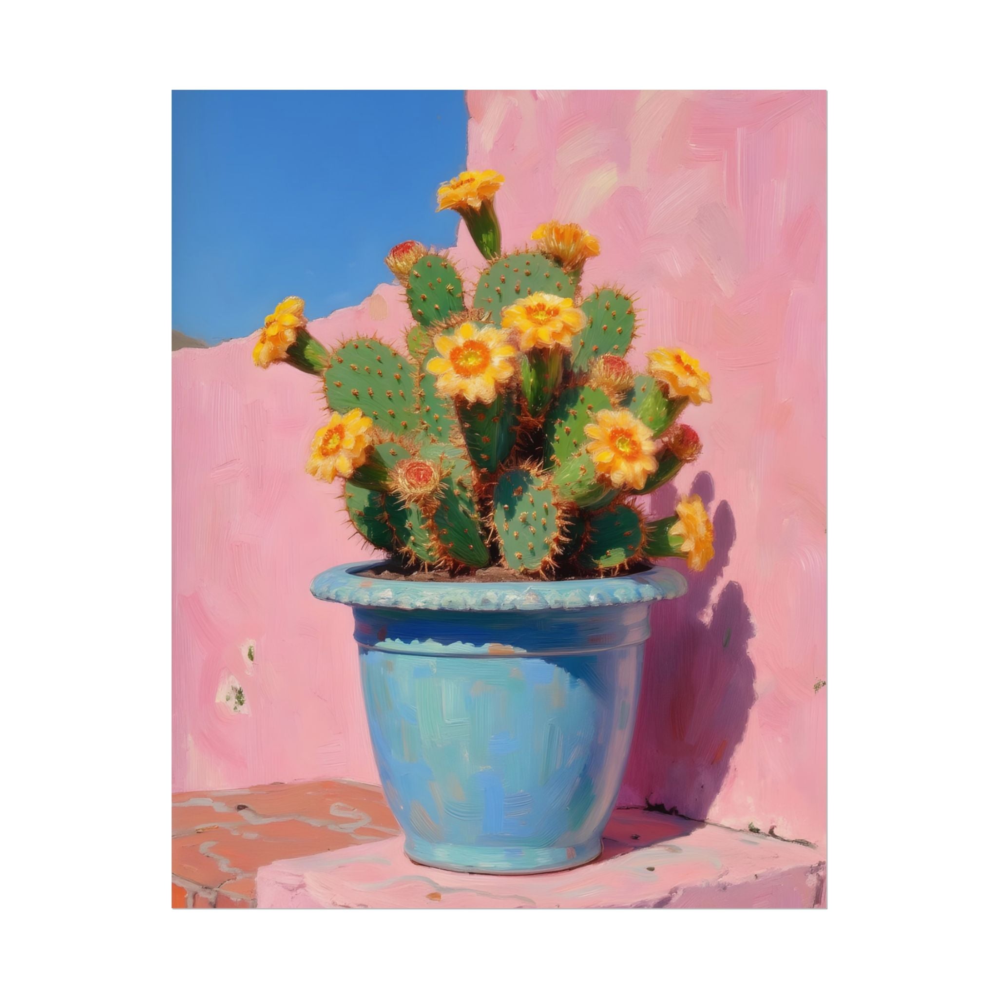Cactus Pink Wall Art -  Poster