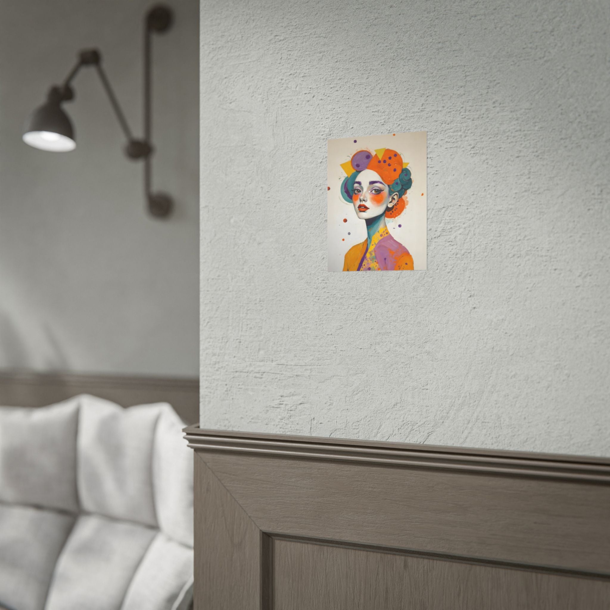 Rolled Poster — Colorful Abstract Portrait Art Print