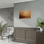 Golden Meadow Abstract Wall Art - Poster