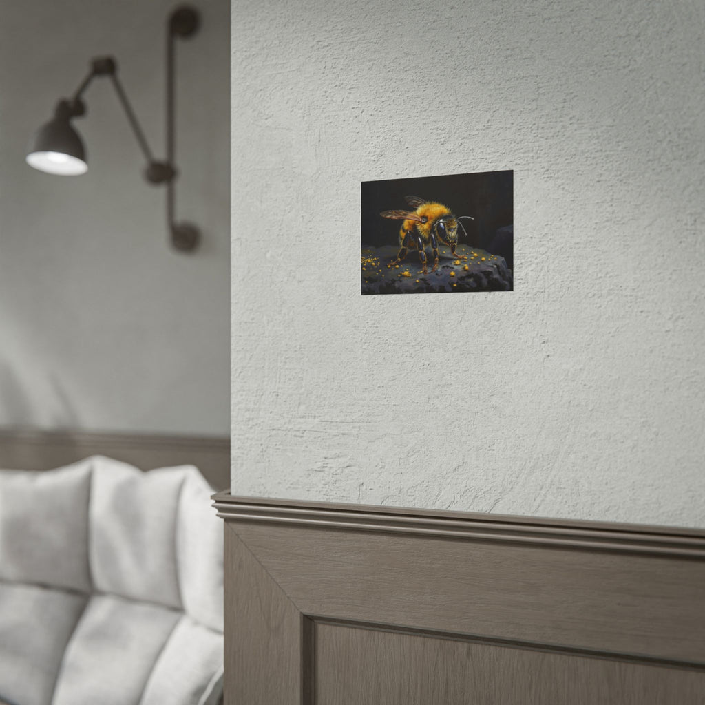Bumblebee Close-Up Poster — Realistic Insect Wall Art (Rolled Poster)