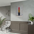 Lipstick Art Poster — Red Lipstick Still Life Rolled Poster