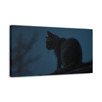 Nightwatch Cat Wall Art - Stretched canvas