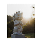 Sunlit Lucky Cat Wall Art - Poster