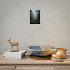 Misty Forest Path  Stretched Wall Art - Poster