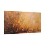 Golden Meadow Abstract Wall Art - Stretched Canvas
