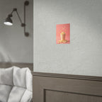 Popcorn with a pink background - Poster