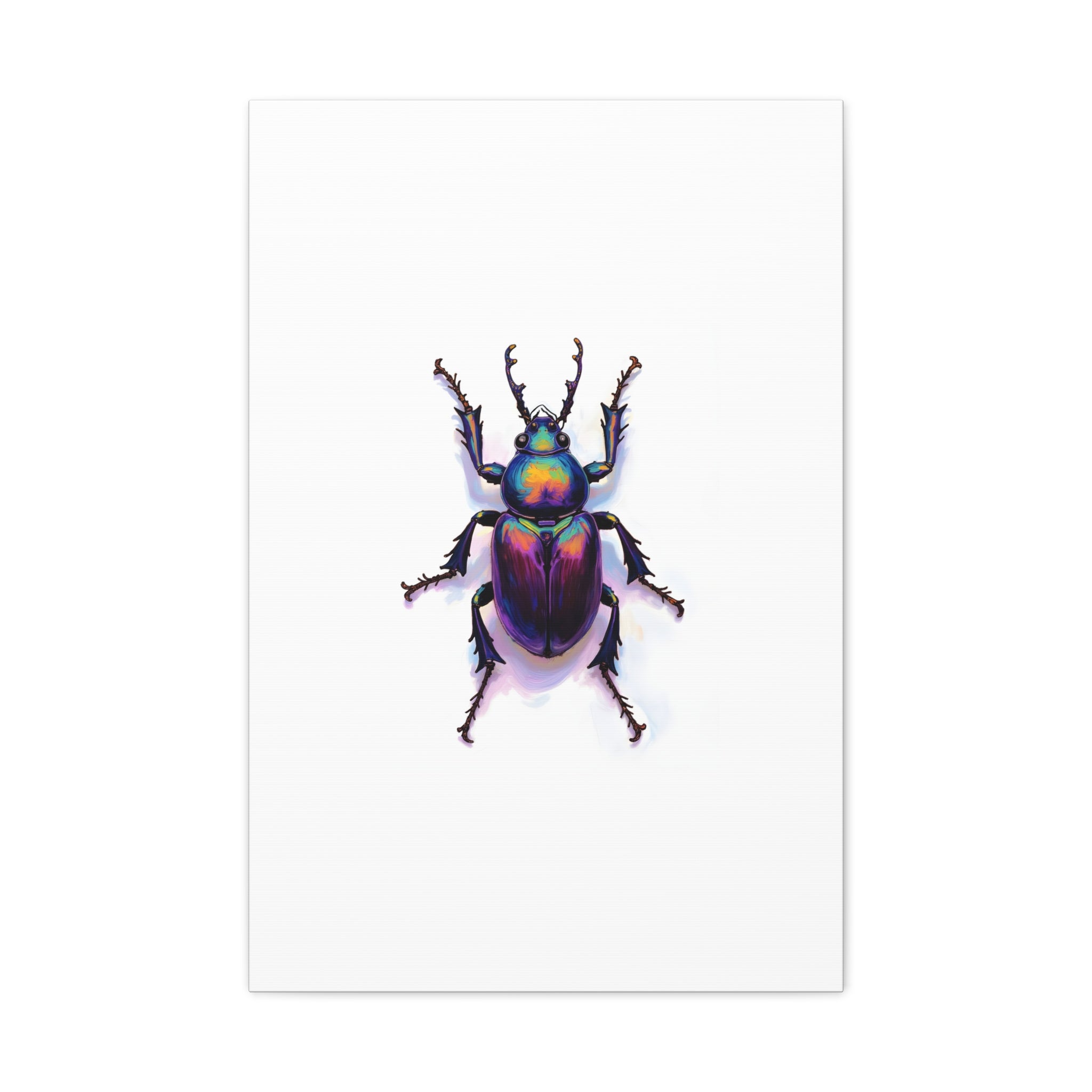 Iridescent Beetle Wall Art – Stretched Canvas