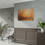 Golden Meadow Abstract Wall Art - Poster