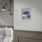 Blueberries Bowl Poster — Still Life Fruit Art Print (Rolled Poster)