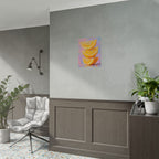 Citrus Slice - Stacked Lemon Wall Art - Stretched Poster