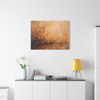 Golden Meadow Abstract Wall Art - Stretched Canvas