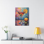 Colourful Martini Glass Matte Canvas Wall Art - Stretched canvas