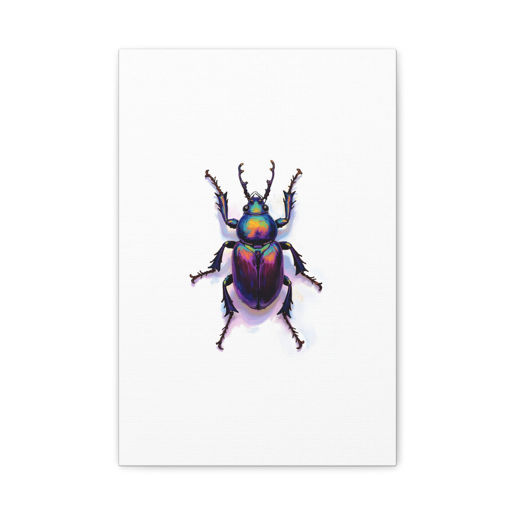 Iridescent Beetle Wall Art – Stretched Canvas