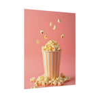Popcorn with a pink background - Poster