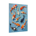 Koi Pond Art Poster - Rolled Decorative Fish Print