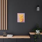 Citrus Slice - Stacked Lemon Wall Art - Stretched Canvas