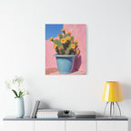 Cactus Pink Wall Art -  Stretched Canvas