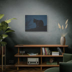 Nightwatch Cat Wall Art - Stretched canvas