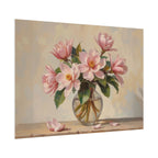 Rolled Poster - Pink Peonies Floral Print Vase Wall Art