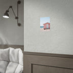 Pink Beach Cottage  Wall Art - Poster