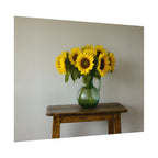Sunflowers in Green Pitcher Wall Art - Poster
