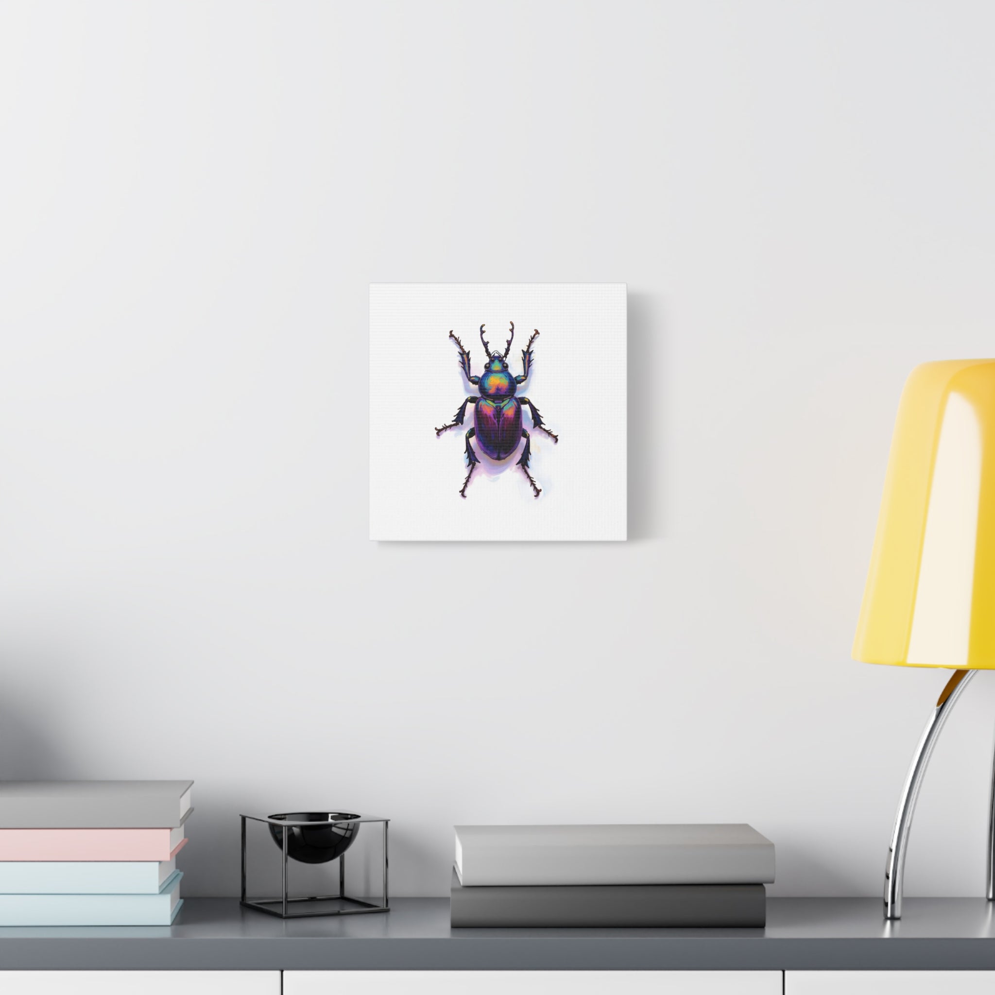 Iridescent Beetle Wall Art – Stretched Canvas