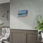 Coastal Seascape Poster - Rolled Beach Print, Ocean Waves Wall Art