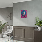 Blue jay on a holly branch Wall Art - Poster