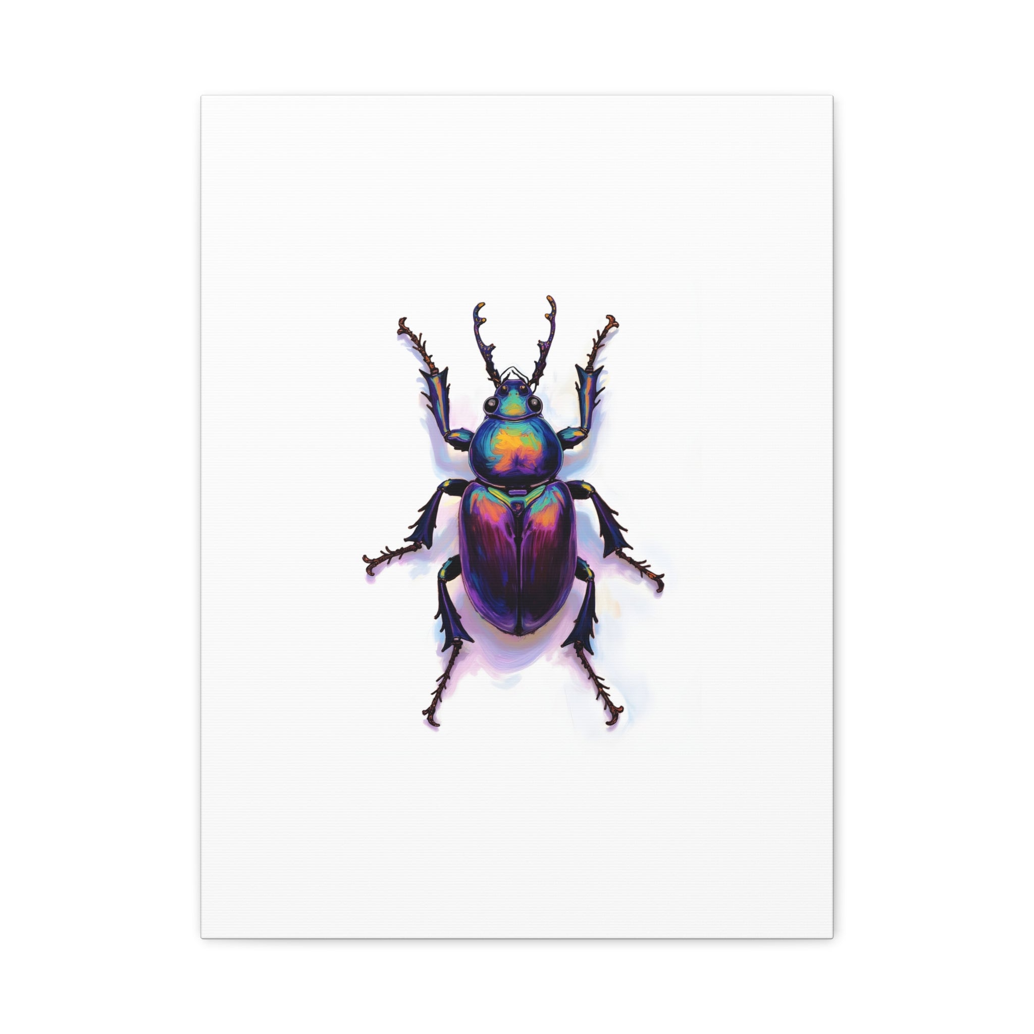 Iridescent Beetle Wall Art – Stretched Canvas